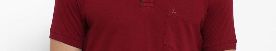 Buy Parx Men Maroon Solid Polo Collar T Shirt - Tshirts for Men 7176136 ...