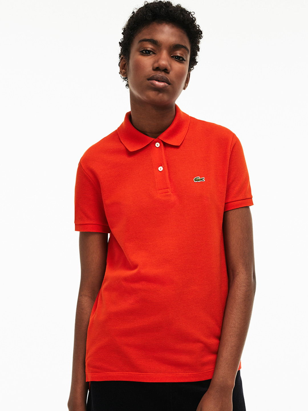 Buy Lacoste Women Red Classic Fit Soft Cotton Petit Pique Polo Tshirts for Women 7177288 Myntra