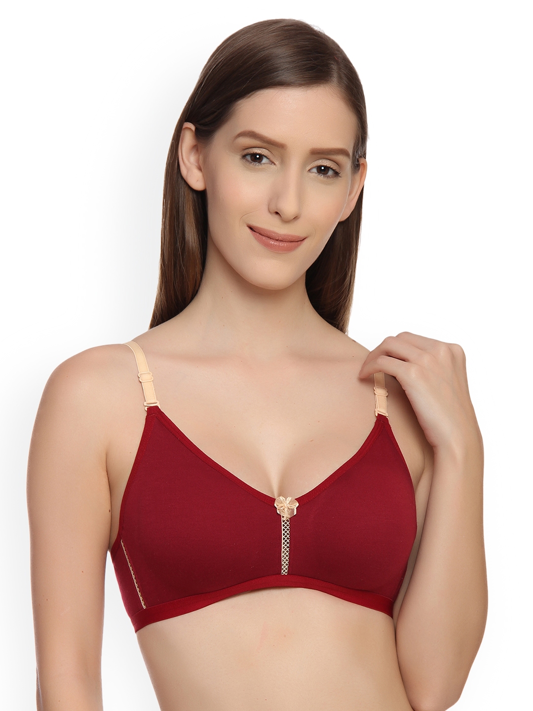 Buy Innocence Maroon Solid Non Wired Non Padded T Shirt Bra Bra For Women Myntra