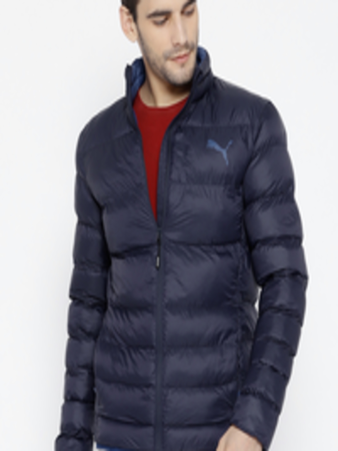 Buy Puma Men Navy Solid WarmCELL Ultralight AD Puffer Jacket - Jackets for Men 7184998 | Myntra