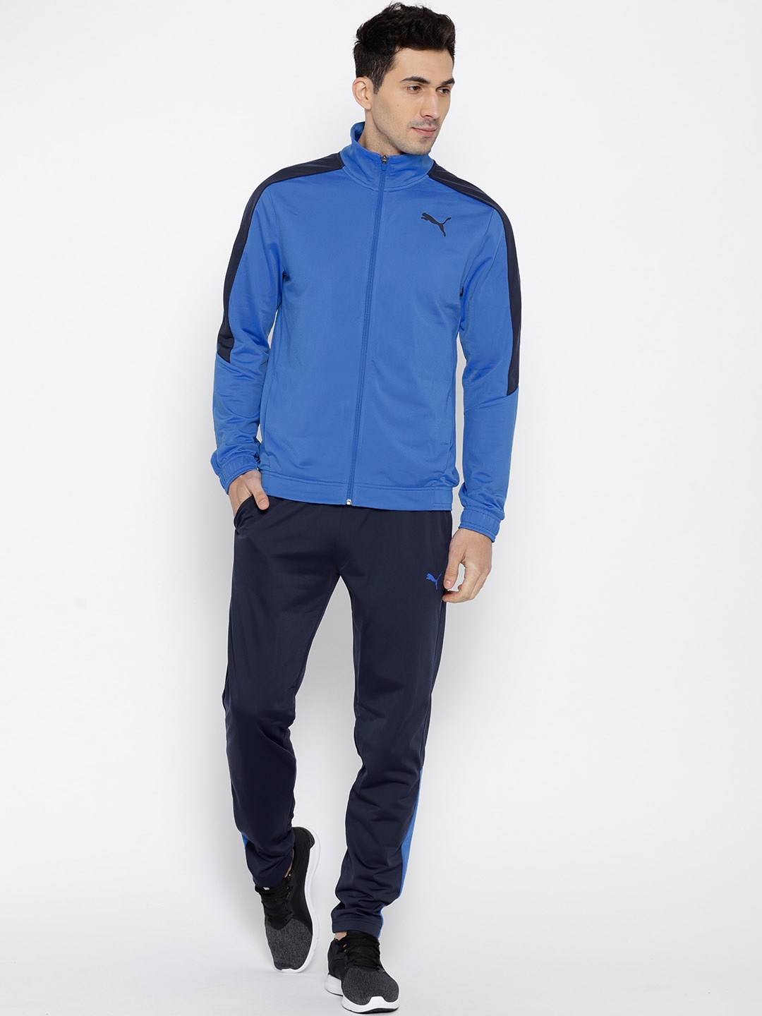 Buy Puma Men Blue Techstripe Tricot Op Tracksuit - Tracksuits for Men ...