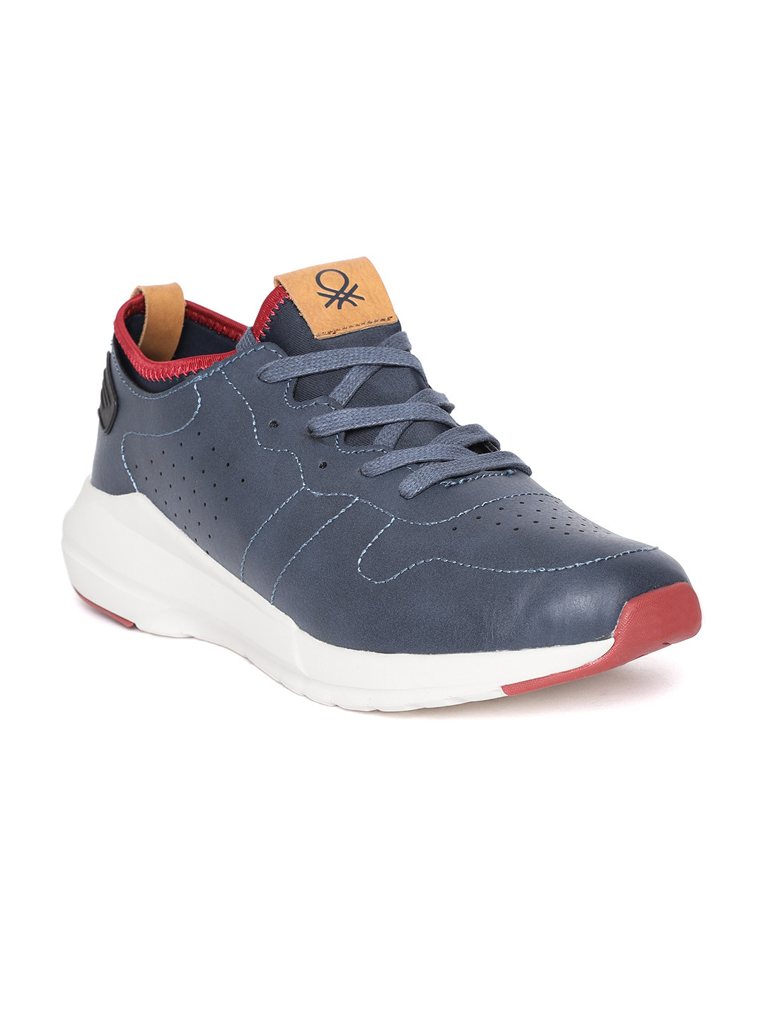 Buy United Colors Of Men Navy Blue Sneakers