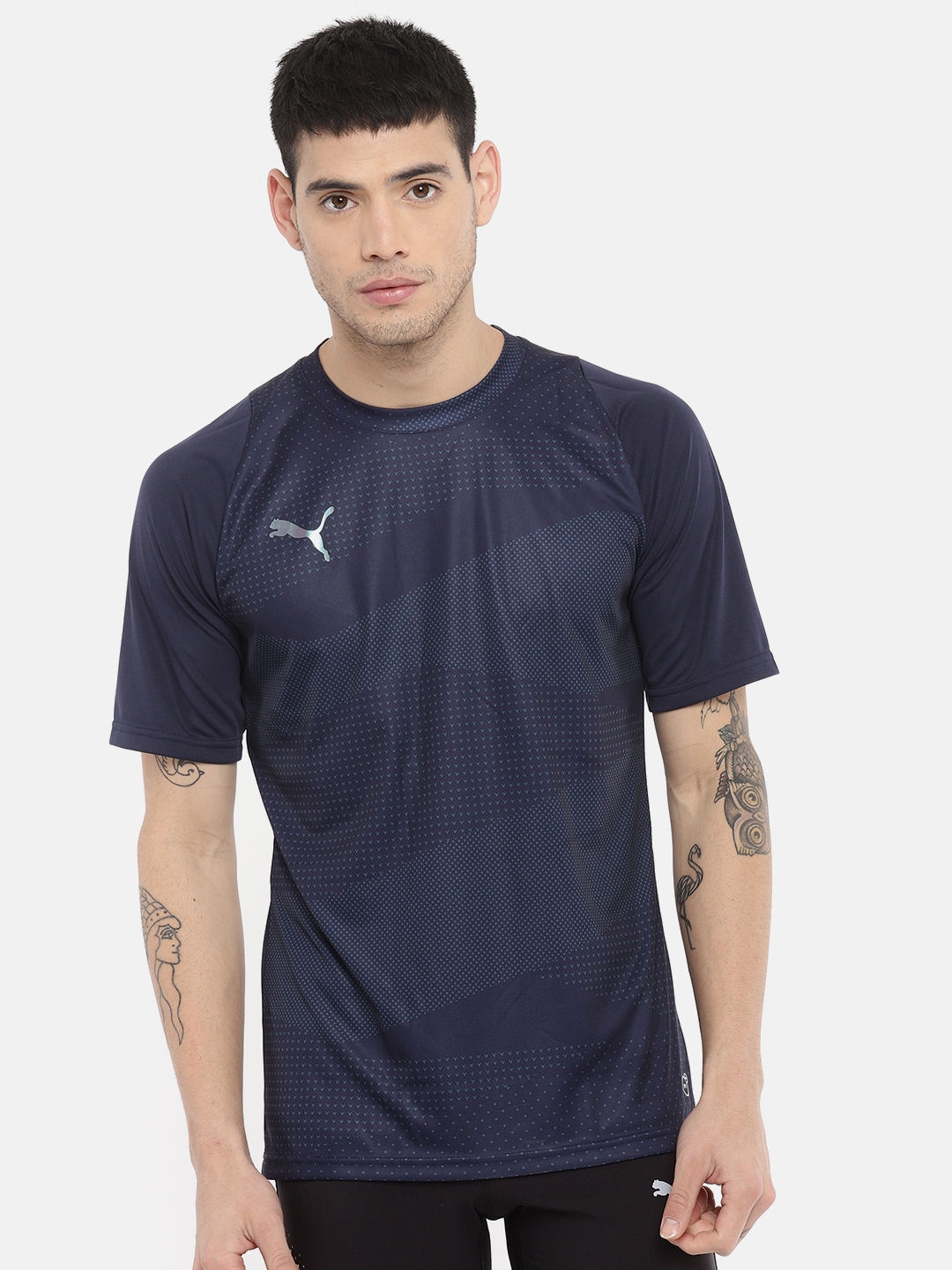 Buy Puma Men Navy FtblNXT Graphic Core Dry Fit T Shirt - Tshirts for Men 8210531 | Myntra