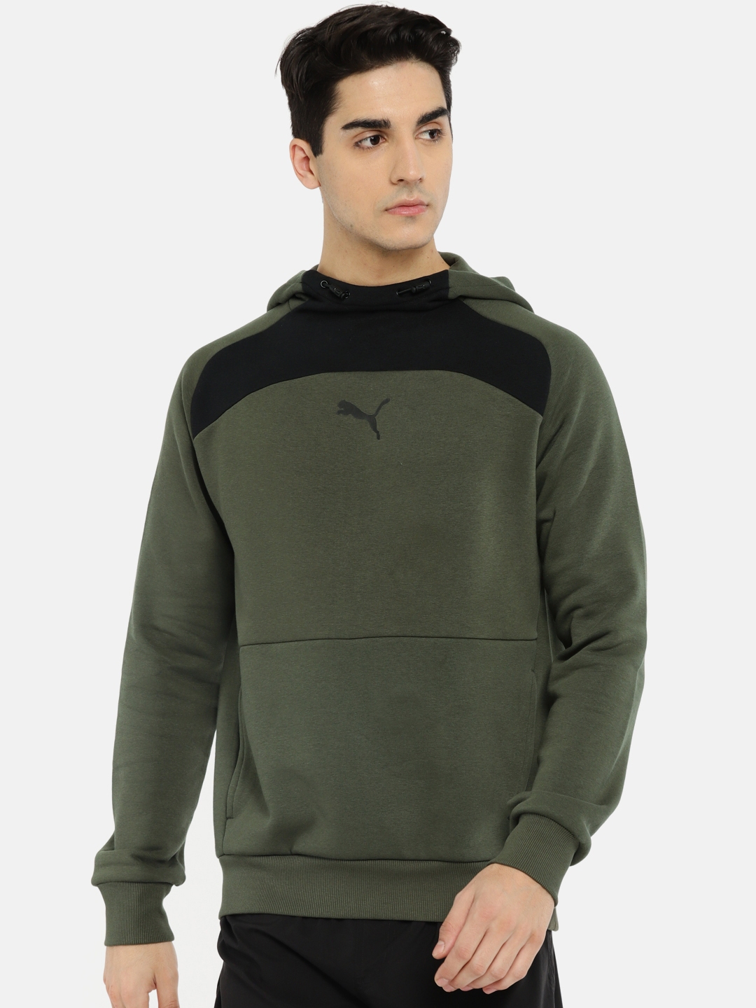 puma olive green tshirt