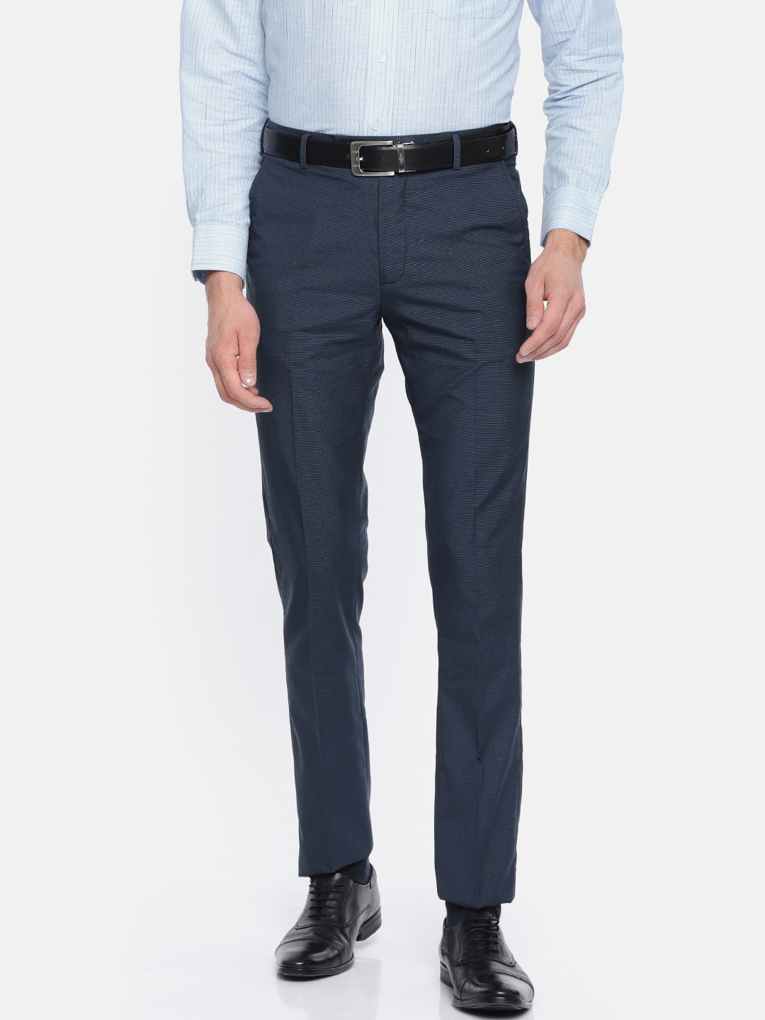 navy blue formal trousers mens
