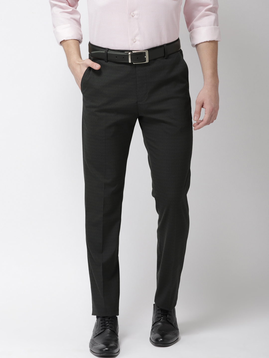 striped work trousers