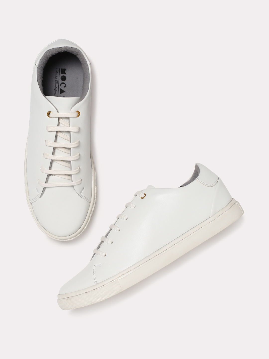 Buy Mocas Men White Sneakers - Casual Shoes for Men 7198017 | Myntra