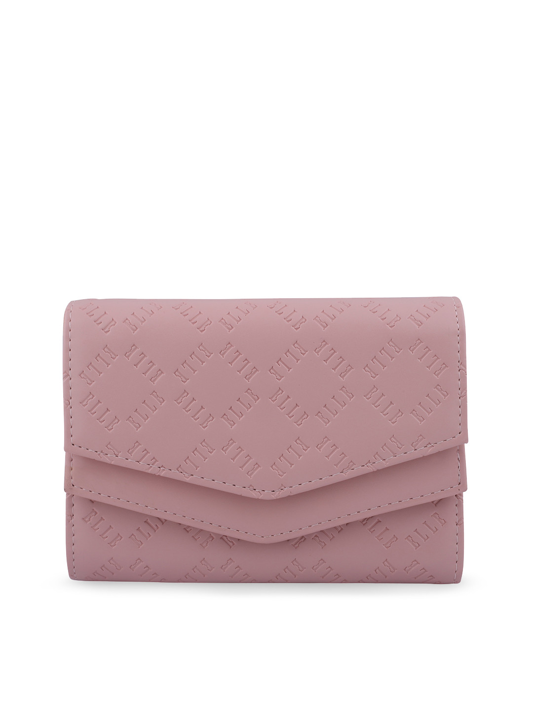 Buy ELLE Women Pink Solid Two Fold Wallet Wallets for Women 7204103