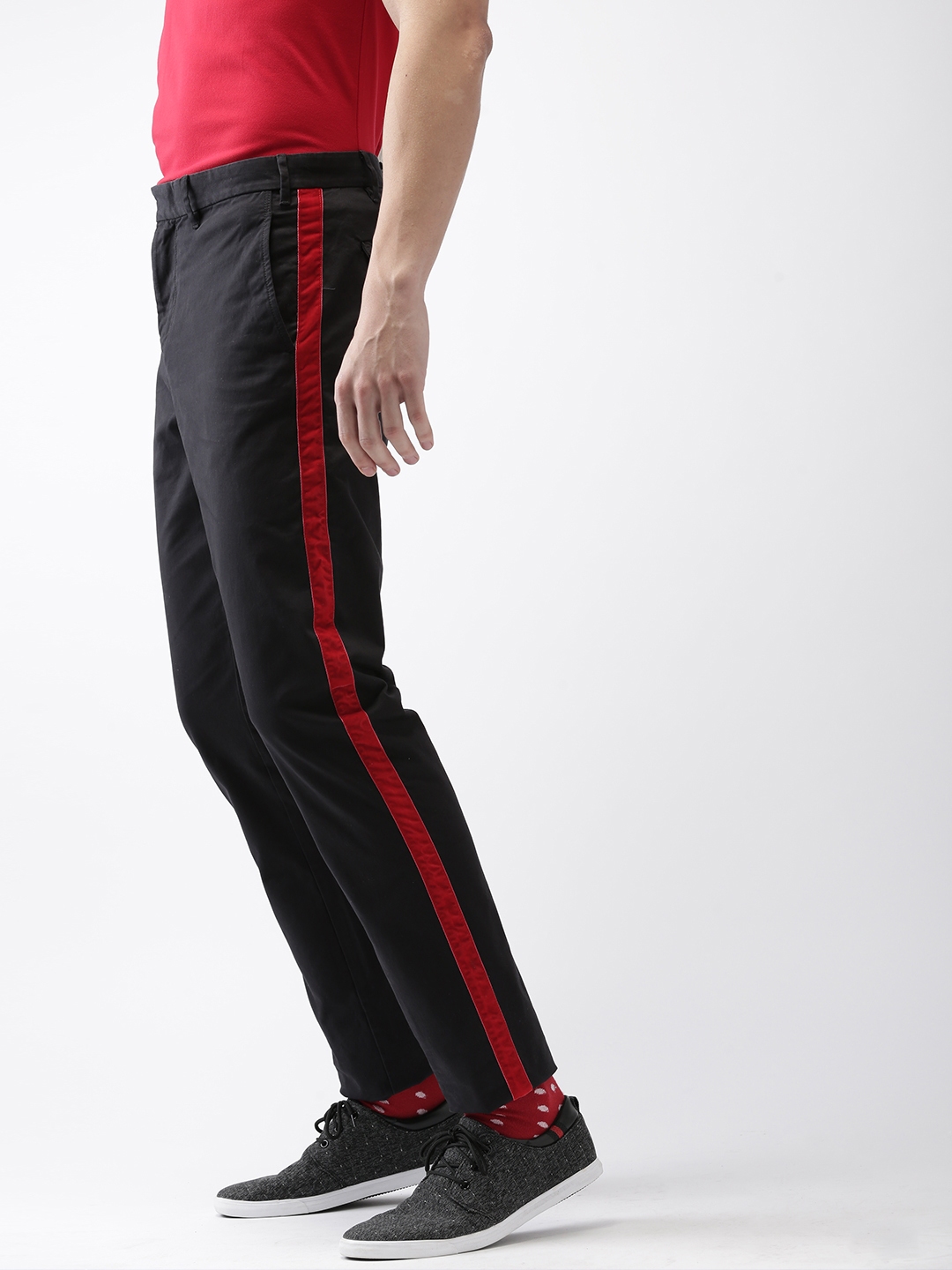 tommy hilfiger black trousers