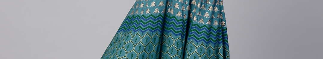 Buy ANAISA Women Blue Printed Maxi Dress - Dresses for Women 7206566 ...