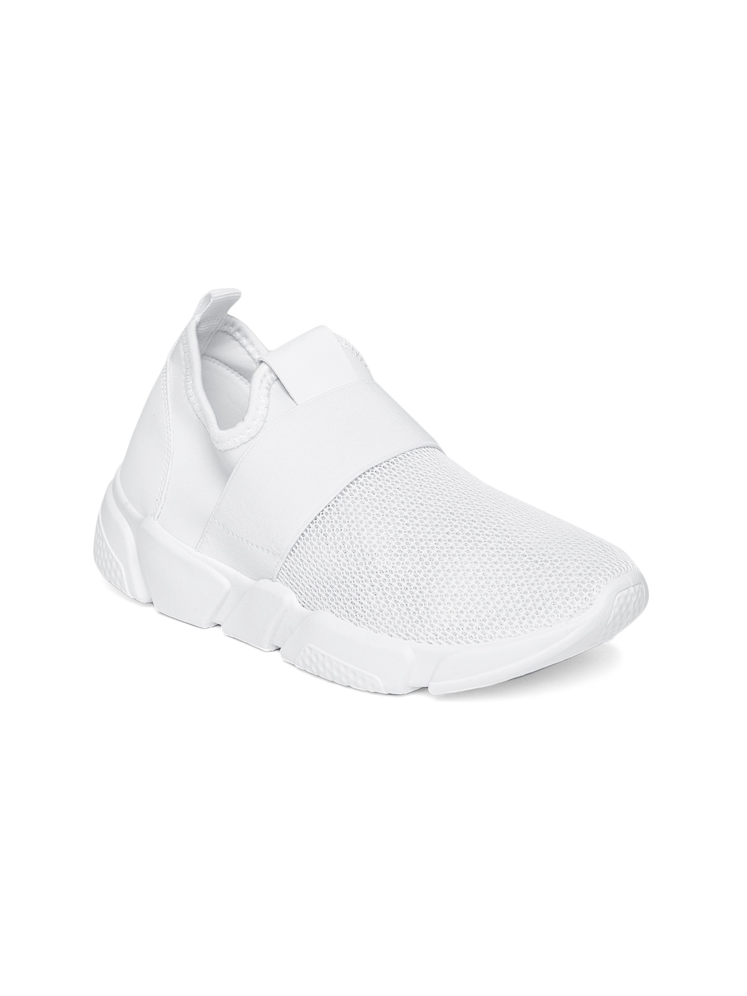 white slip on sneakers wide width