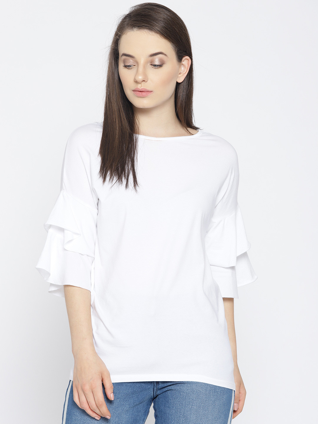 White Solid Top