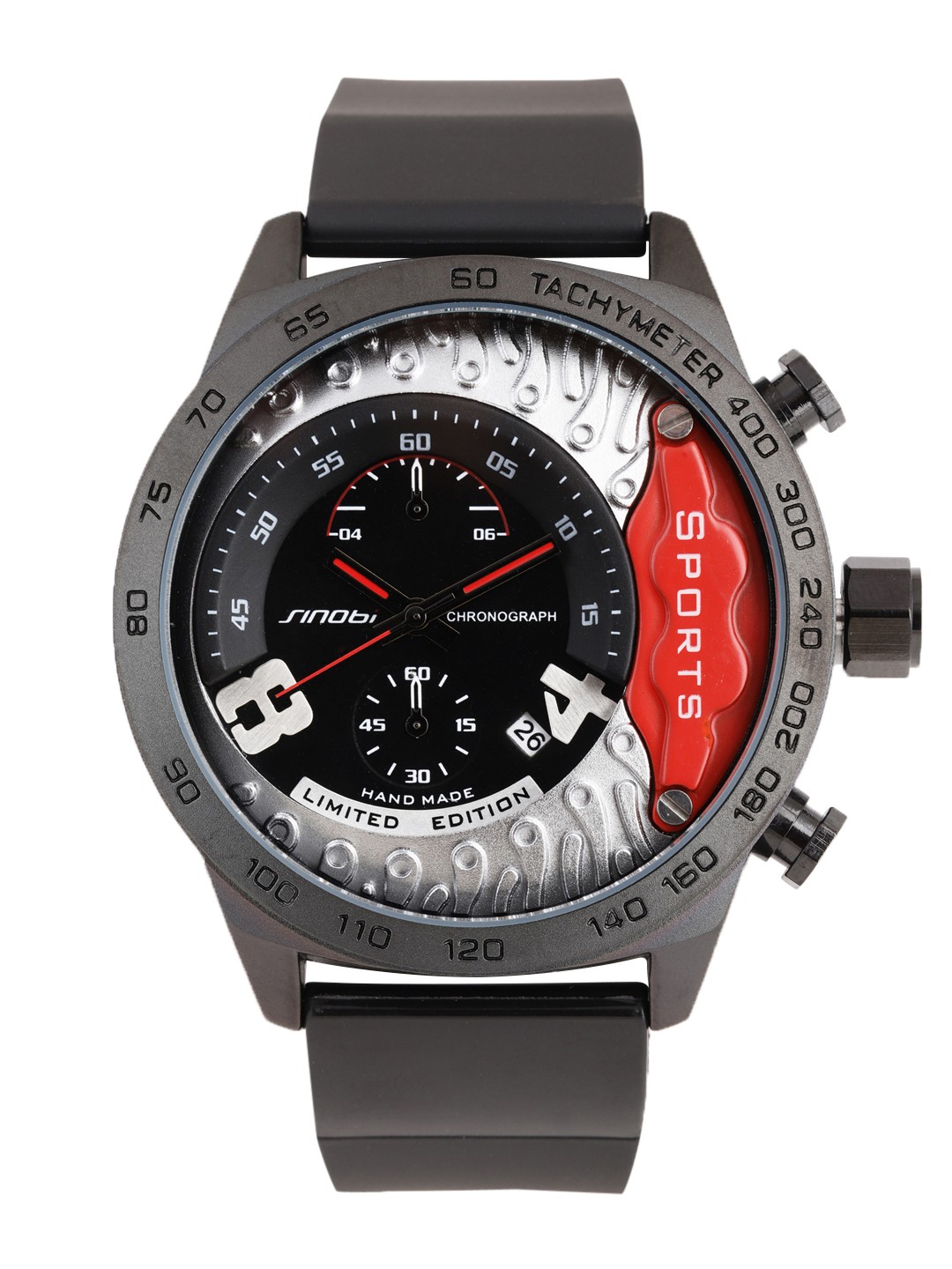 Buy Sinobi Men Black Analogue Watch 11S9690G04 - Watches for Men ...