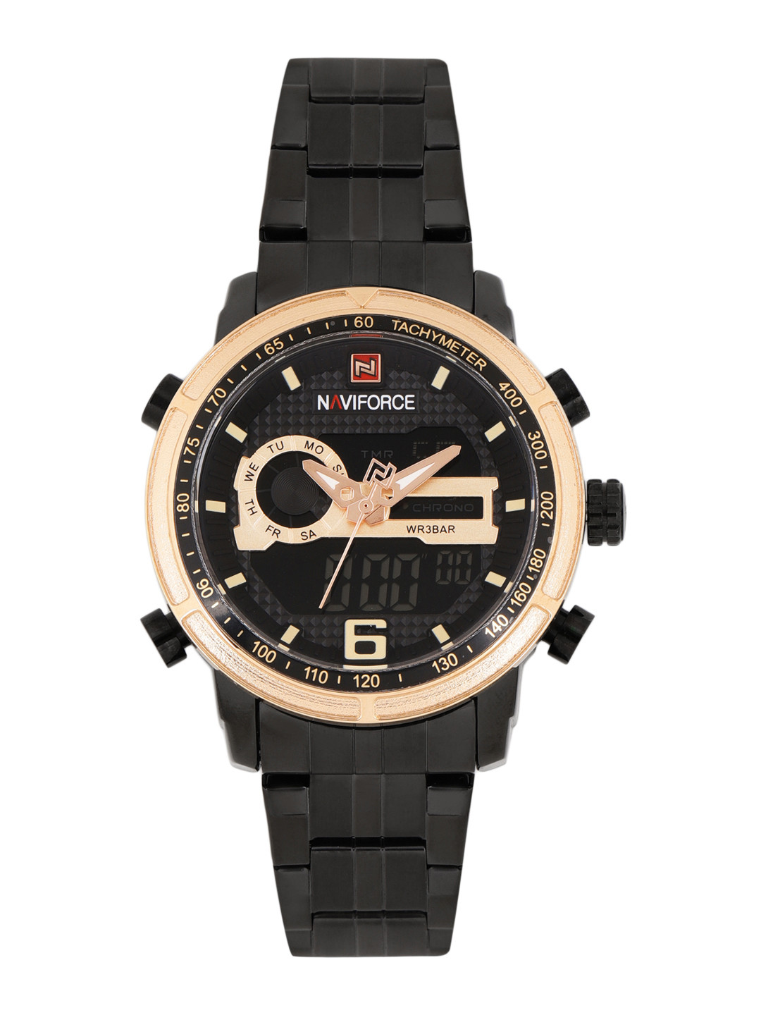 Buy Naviforce Men Black Waterproof Analogue And Digital Watch NF9119BRG
