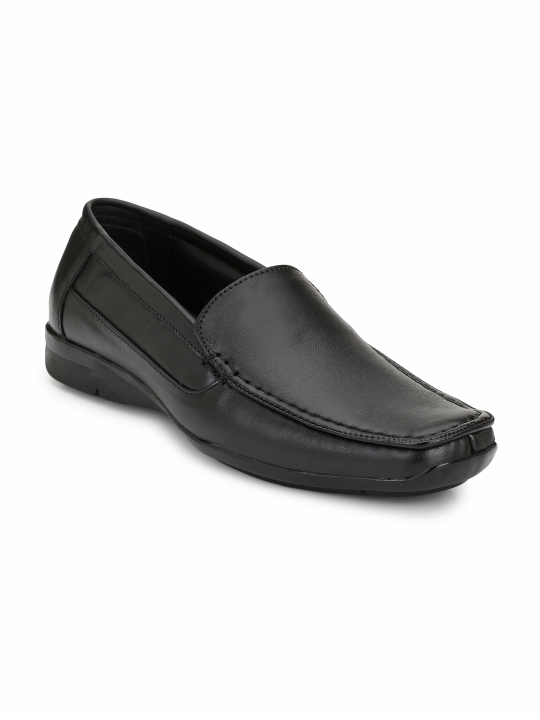 Buy Eego Italy Men Black Formal Leather Slip Ons - Formal Shoes for Men ...