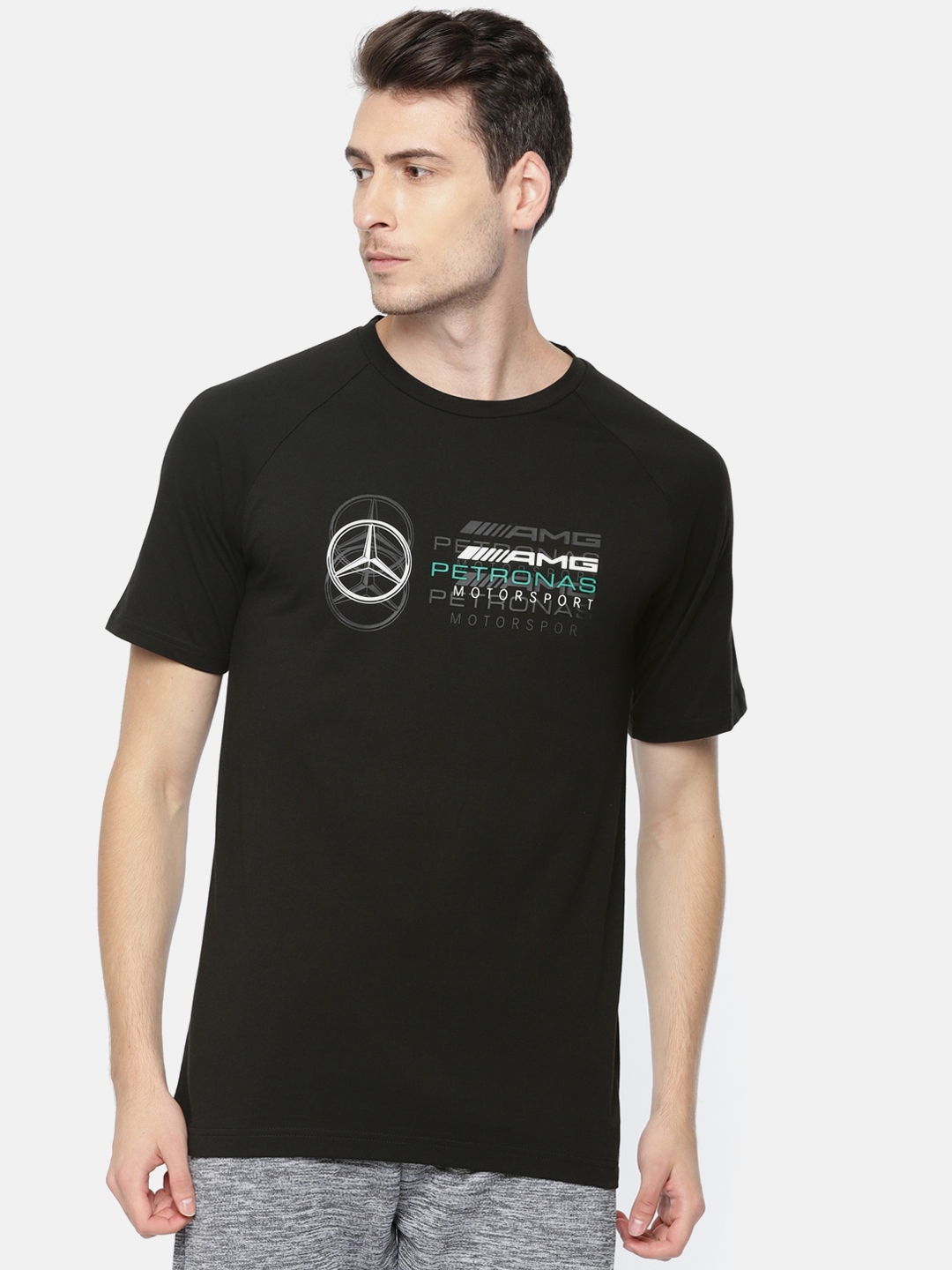 Buy PUMA Motorsport Men Black MAPM Mercedes Petronas Pure Cotton ...