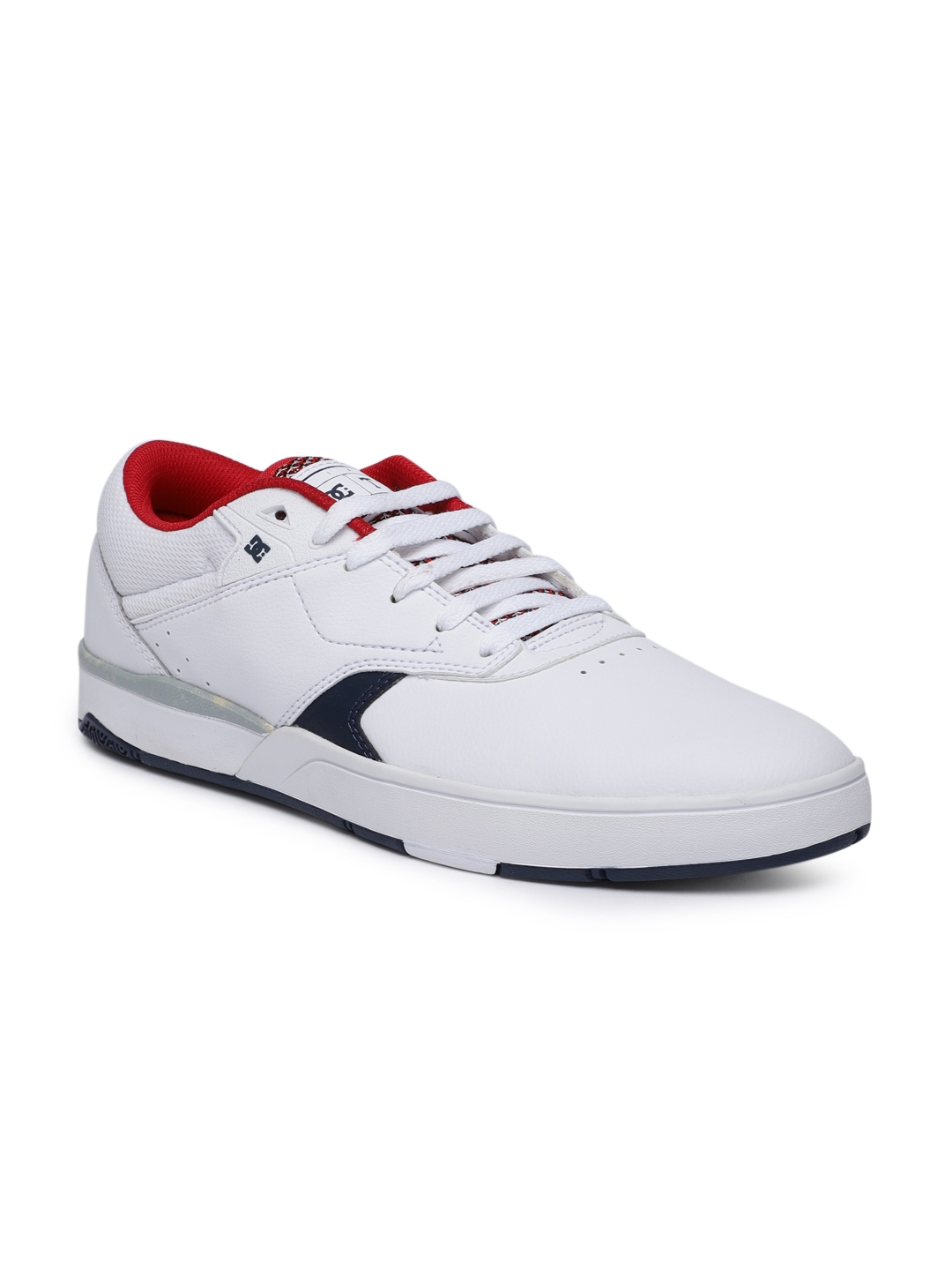 white leather dc shoes