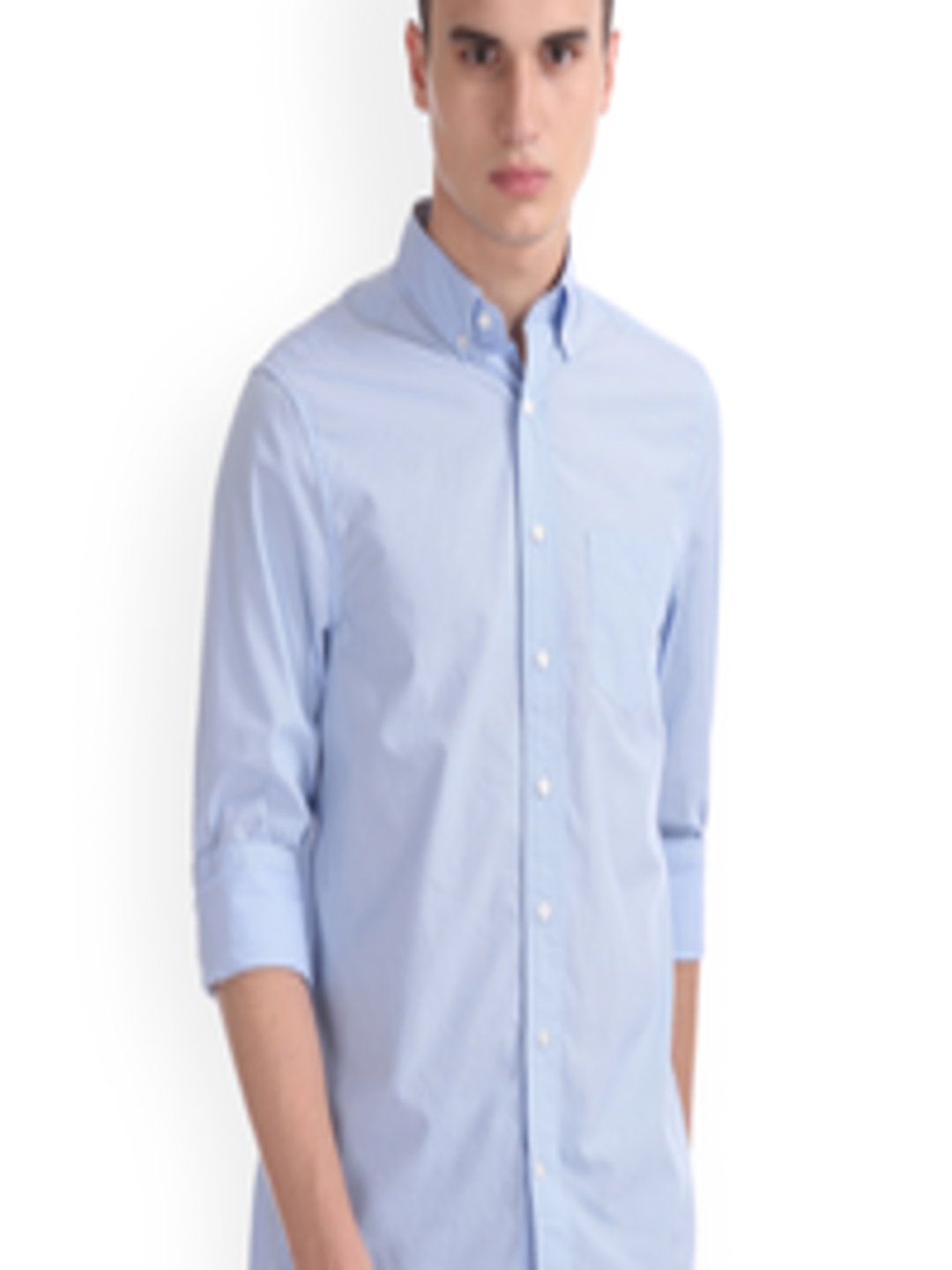 Buy GANT Men Blue & Blue Regular Fit Printed Casual Shirt - Shirts for ...