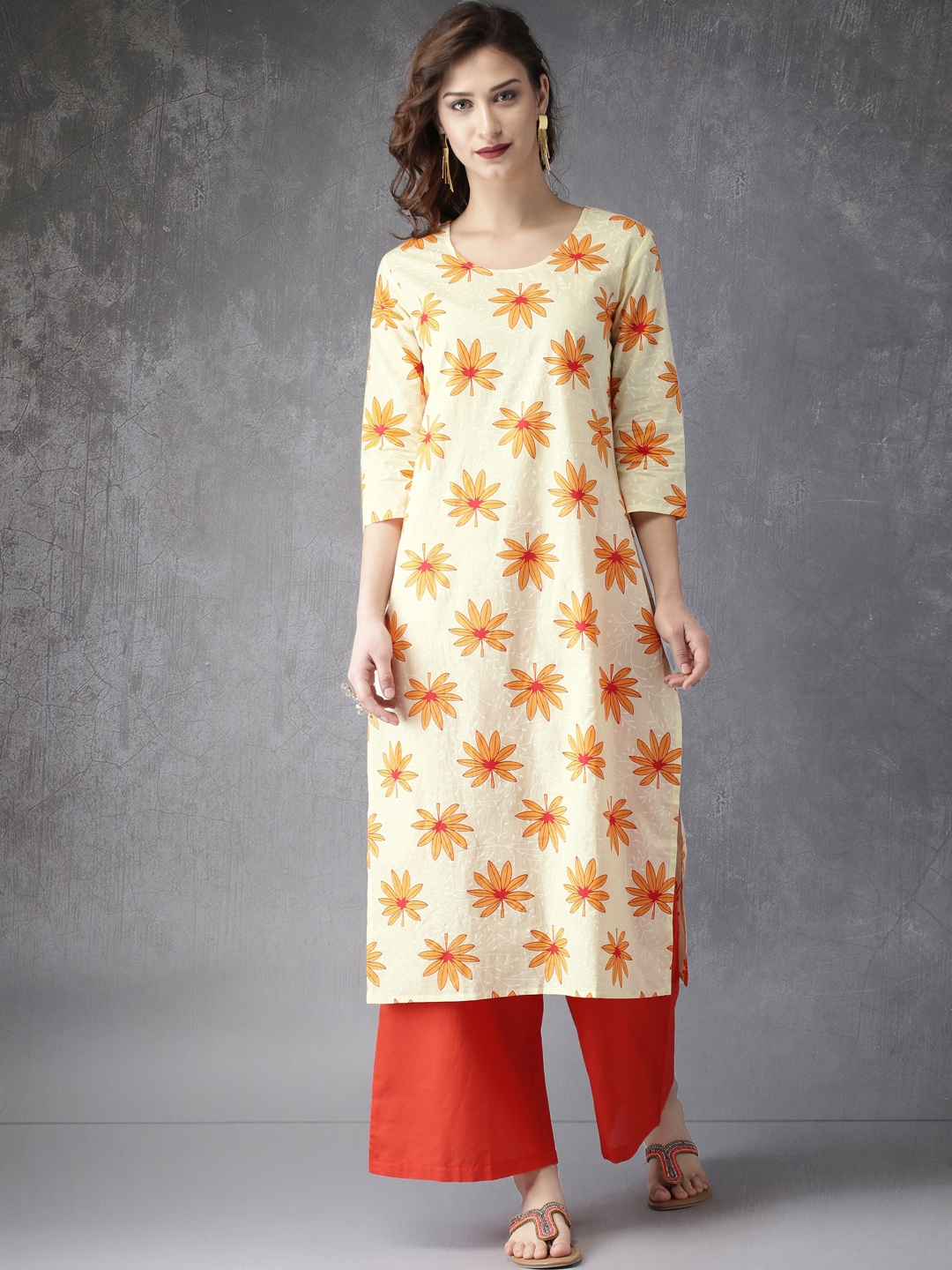myntra anouk kurta set