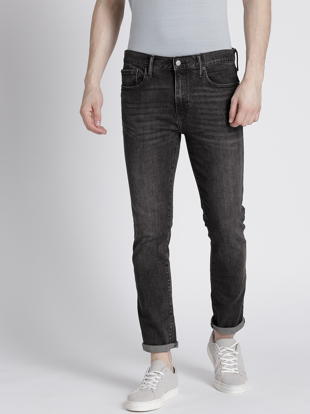 Buy GAP Men Black Jeans In Skinny Fit With GAP Menflex - Jeans for Men ...