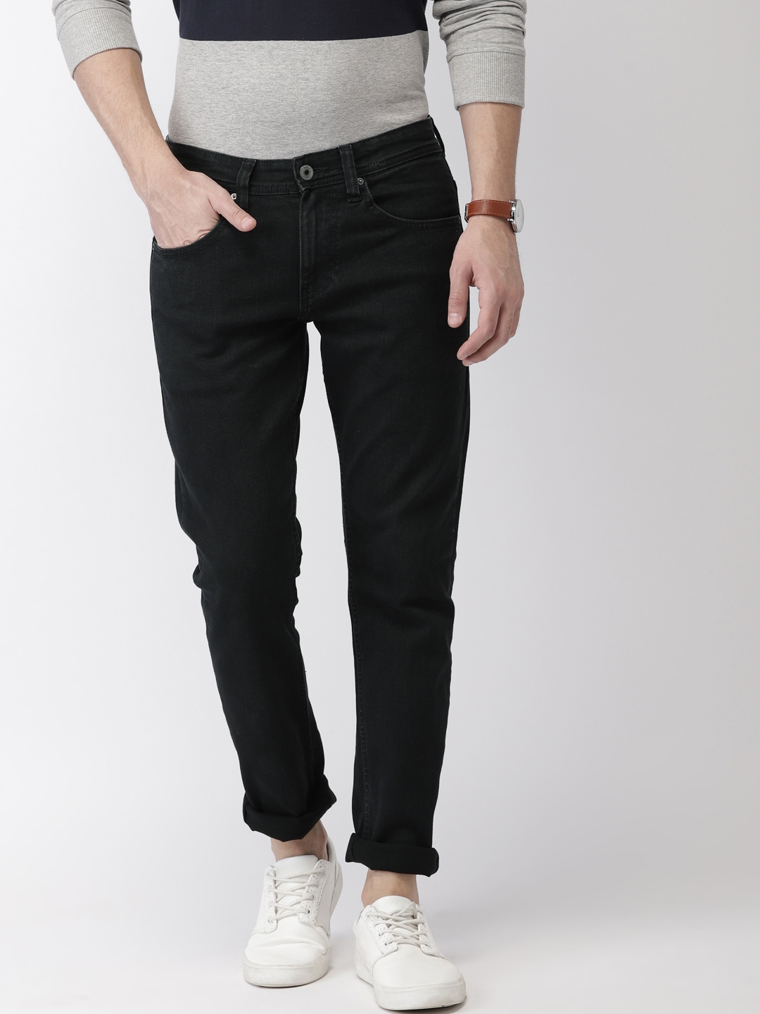 Buy Celio Men Black Slim Fit Mid Rise Jeans - Jeans for Men 7234495 ...