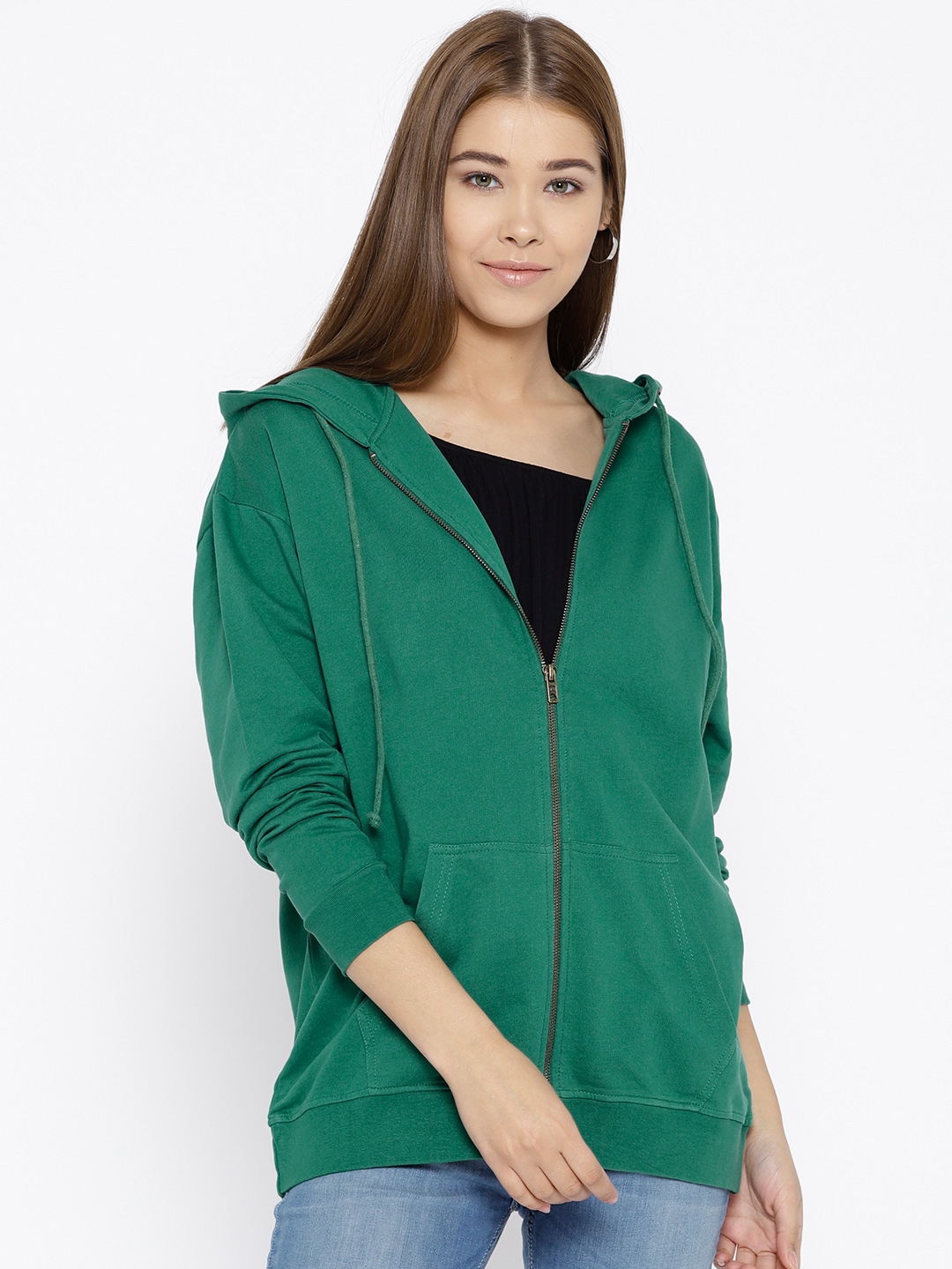 hooded sweatshirt green