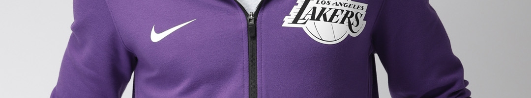 Buy Nike Men Purple Solid Standard Fit DRI FIT Technologyy Sporty Jacket - Jackets for Men 