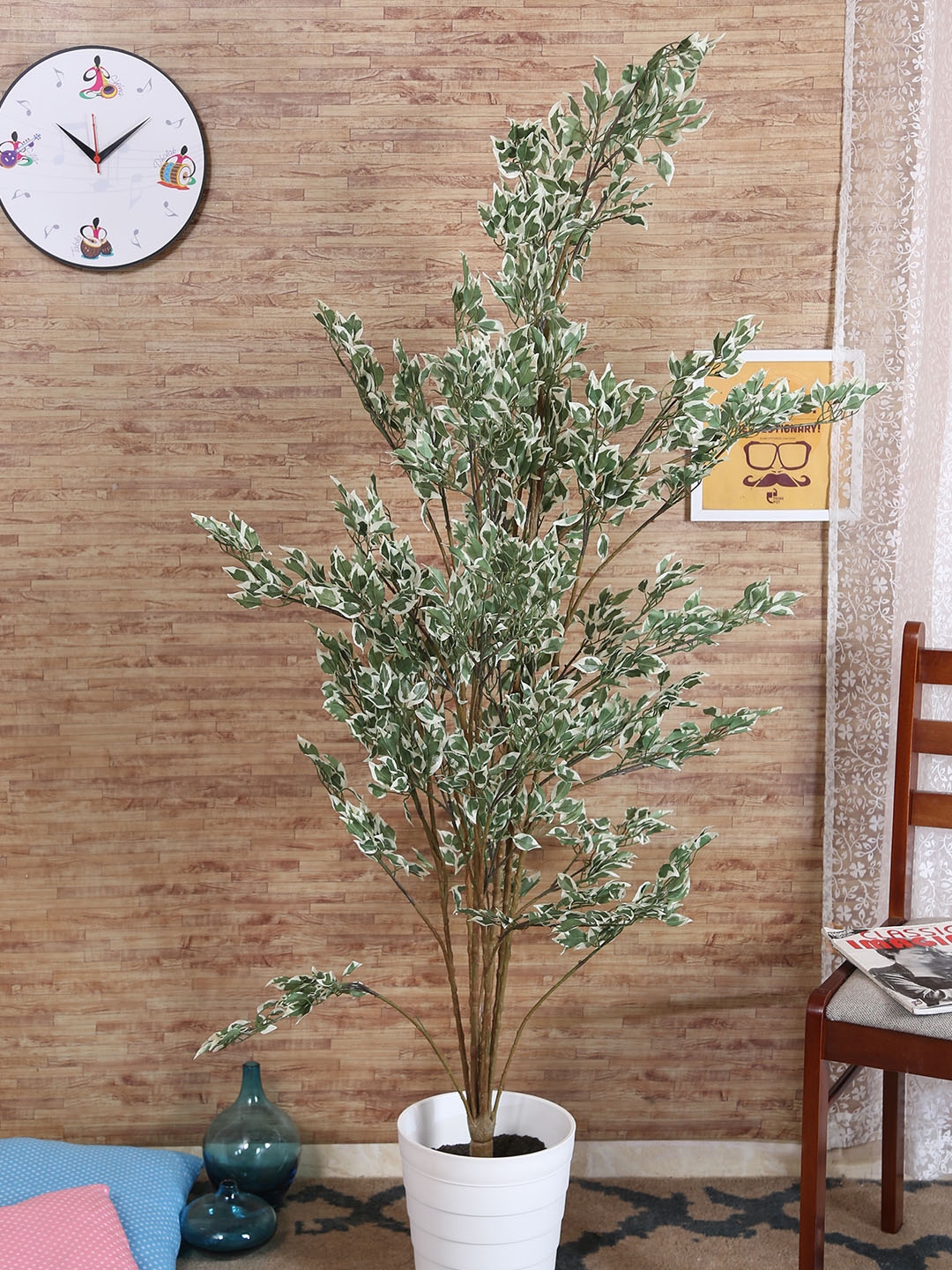 Buy Fourwalls Green Artificial Jade Plant Artificial Flowers And