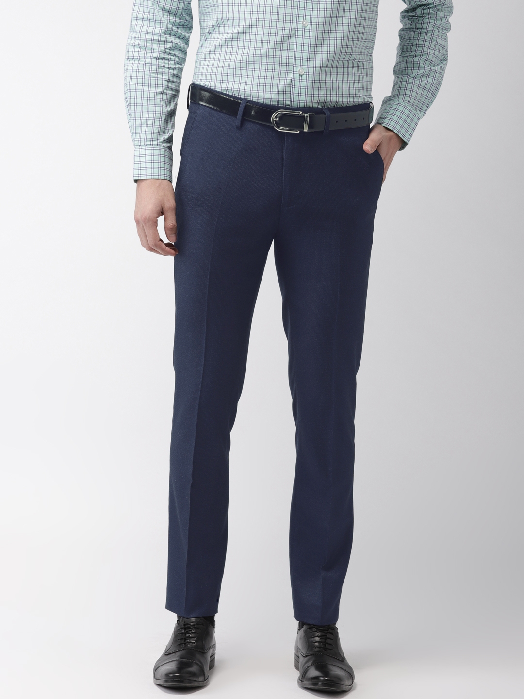 navy blue formal trousers mens
