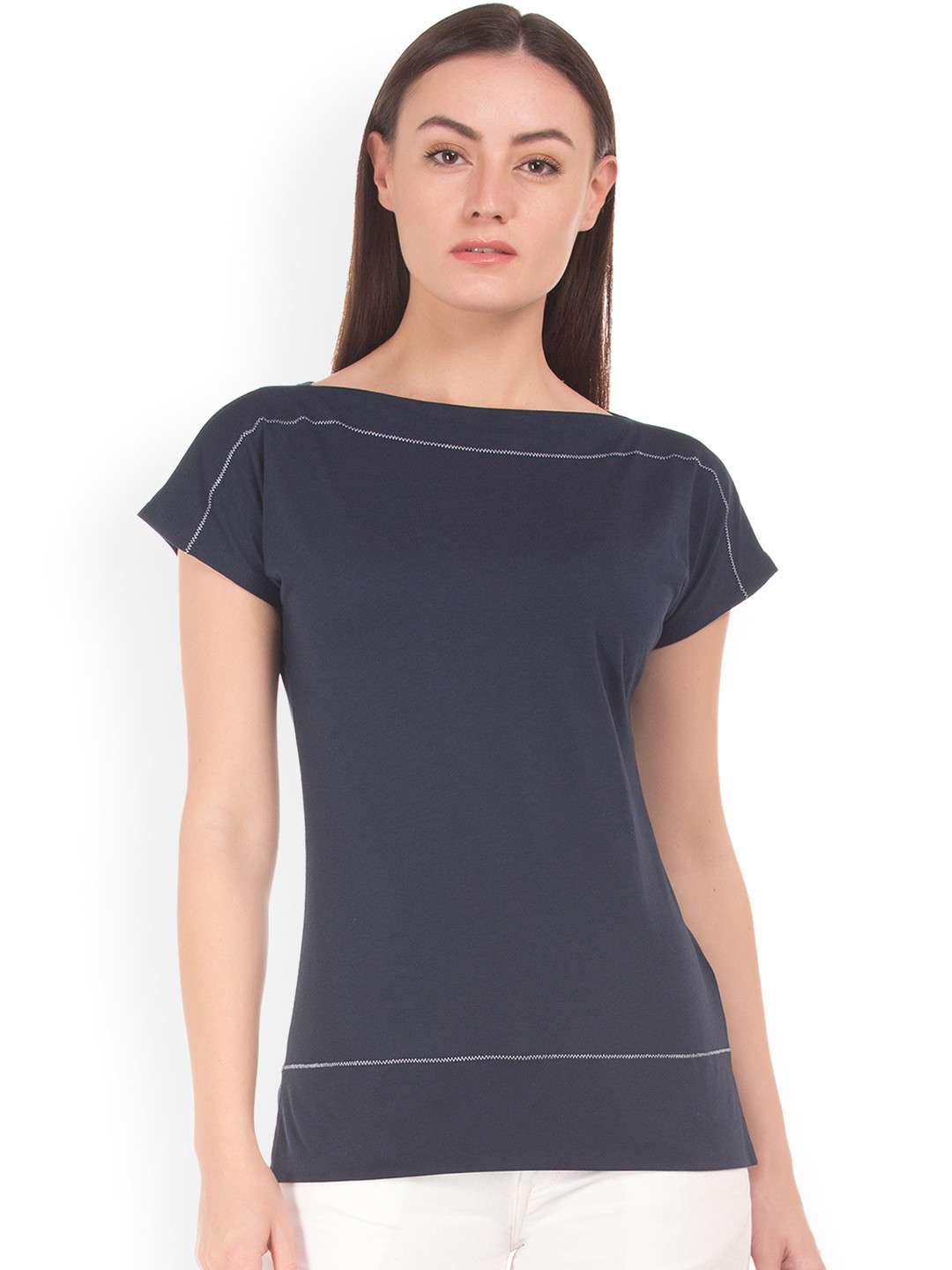 Buy Nautica Women Blue Solid Top Tops for Women 7250731 Myntra
