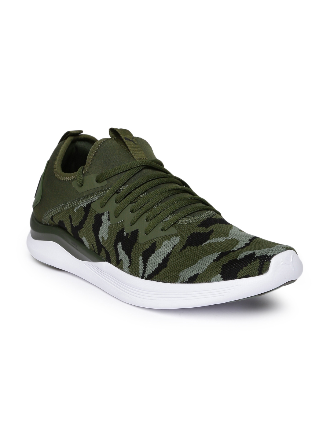 olive green puma joggers