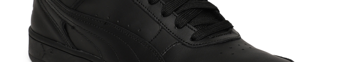Buy Puma Men Black Rebound Street V2 Leather Mid Top Sneakers - Casual ...