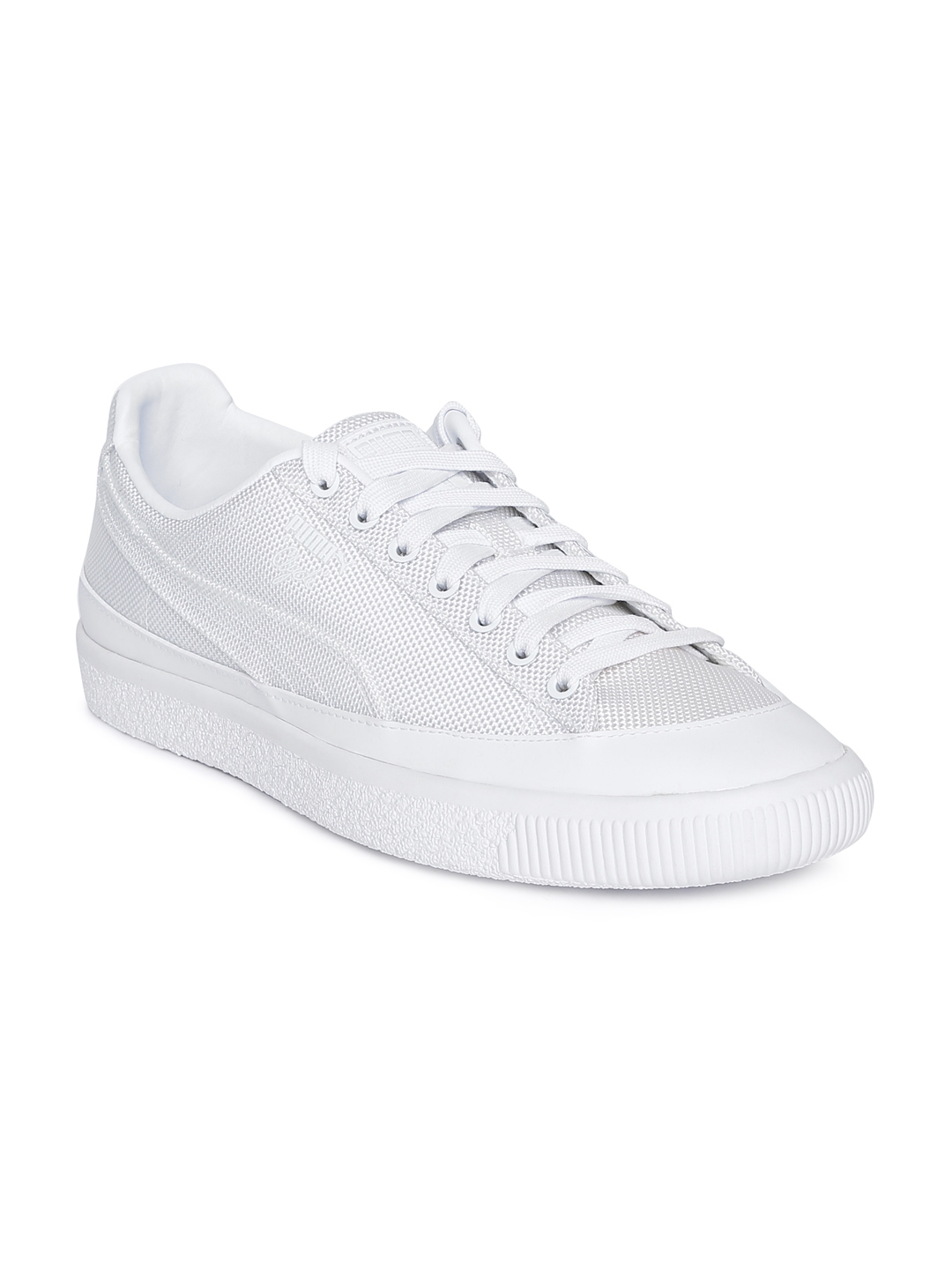 Buy Puma Men White Clyde Leather Sneakers - Casual Shoes for Men ...