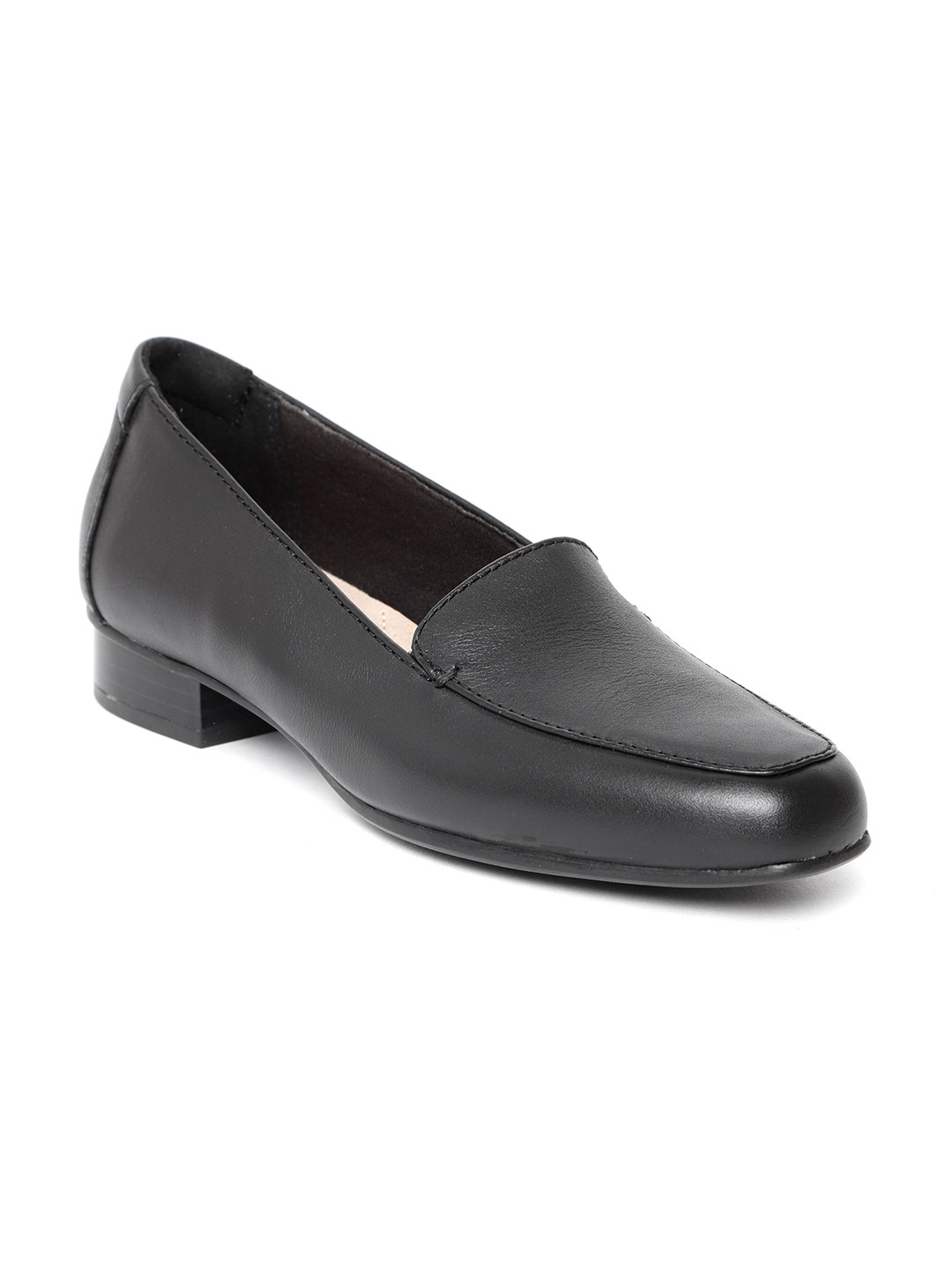 Buy Clarks Women Black Leather Formal Slip Ons Casual Buy Clarks Women Black Leather Formal Slip Ons Casual