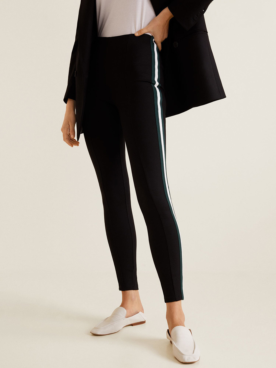 mango black jeggings