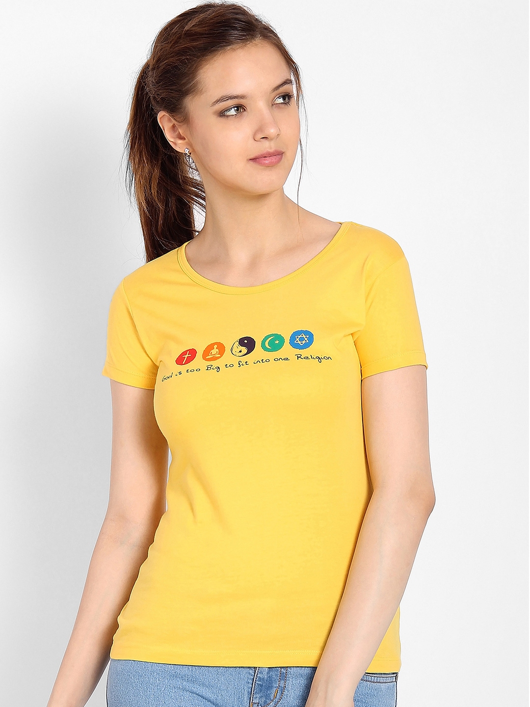 myntra plain t shirt
