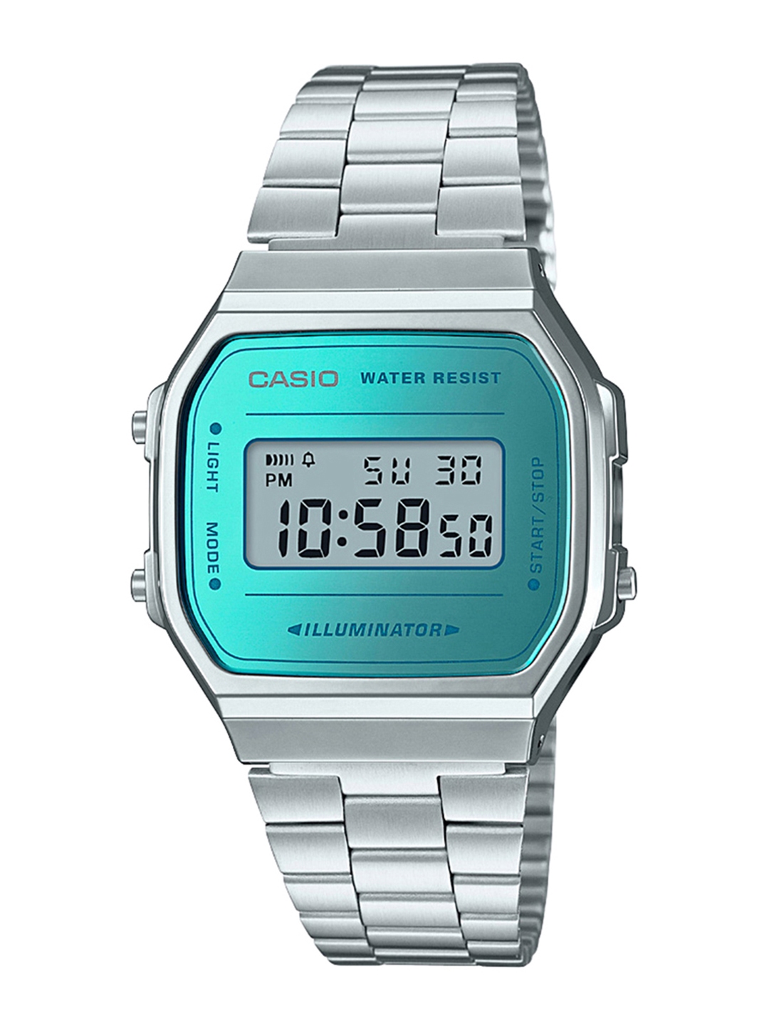 navy blue digital watch