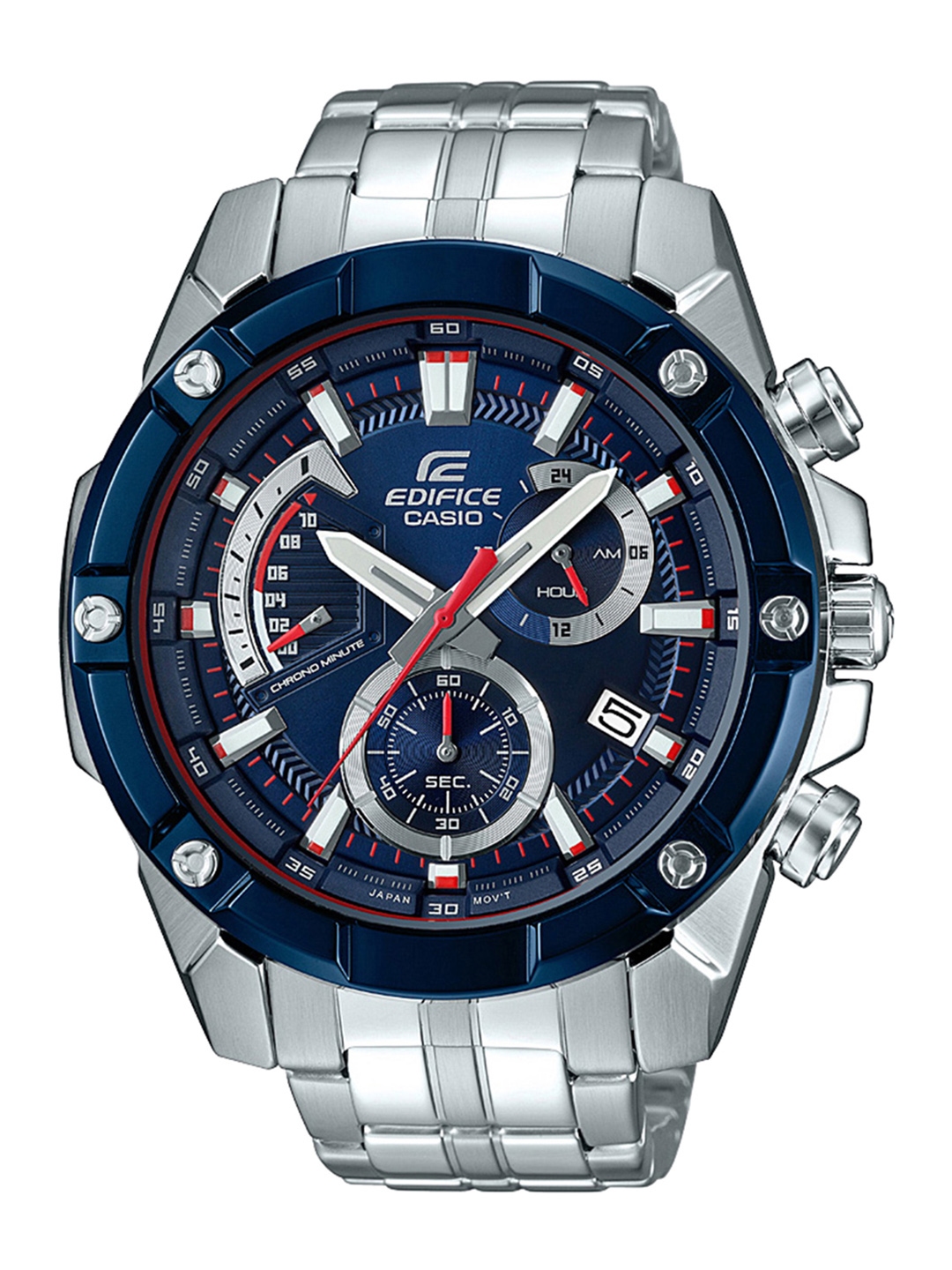 casio blue analog watch