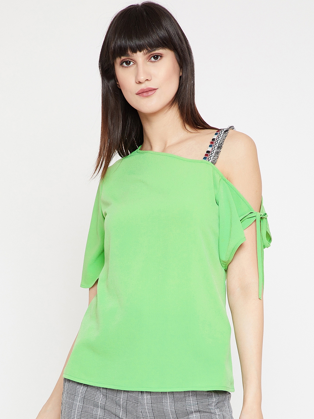 Buy RARE Women Green Solid Top - Tops for Women 7267354 | Myntra