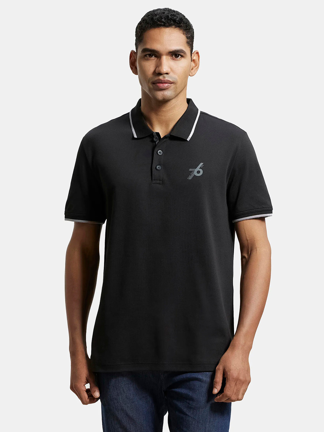 Buy Jockey Super Combed Cotton Rich Solid Half Sleeve Polo T Shirt 3911 ...