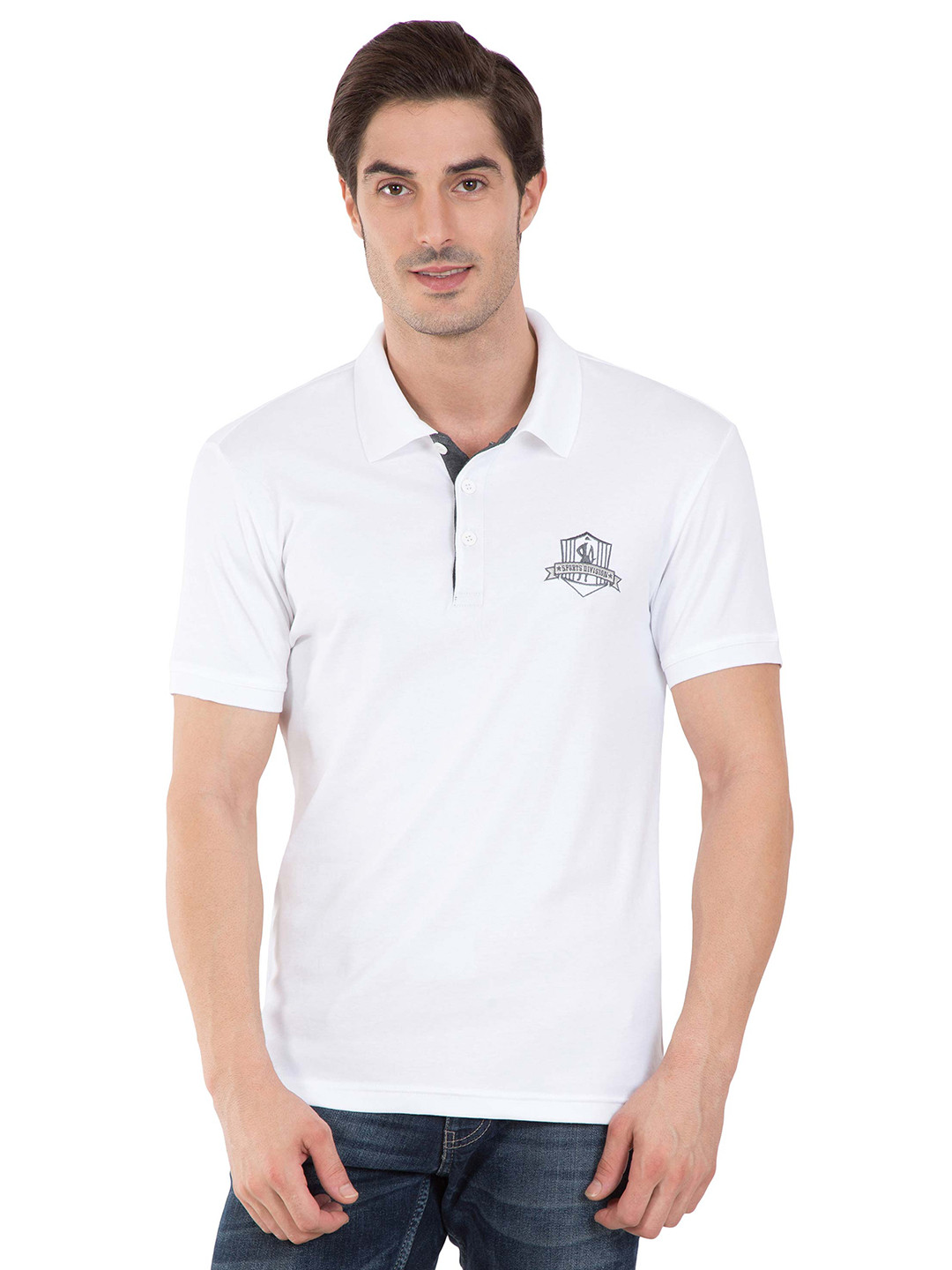 Buy Jockey Men White Solid Polo Pure Cotton T Shirt Tshirts for Men