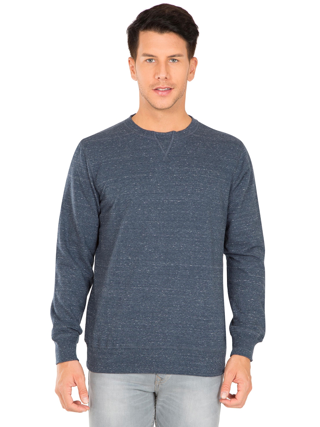 Buy Jockey Men Navy Blue Solid Sweatshirt - Sweatshirts for Men 7276722 ...