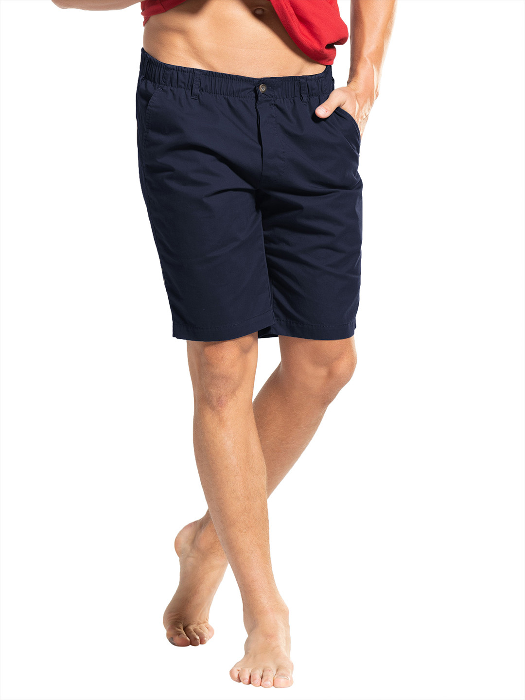 Buy Jockey Men Navy Blue Solid Lounge Shorts 1203 0103 Lounge Shorts