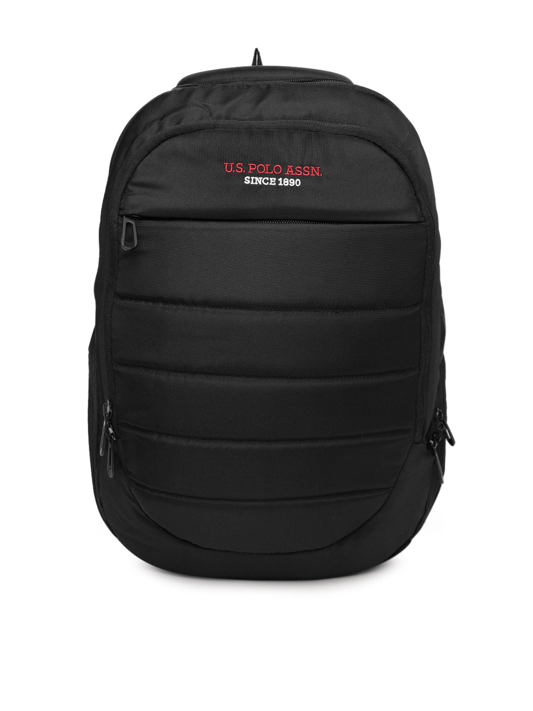 Buy U.S. Polo Assn. Unisex Black Solid Backpack Backpacks for Unisex