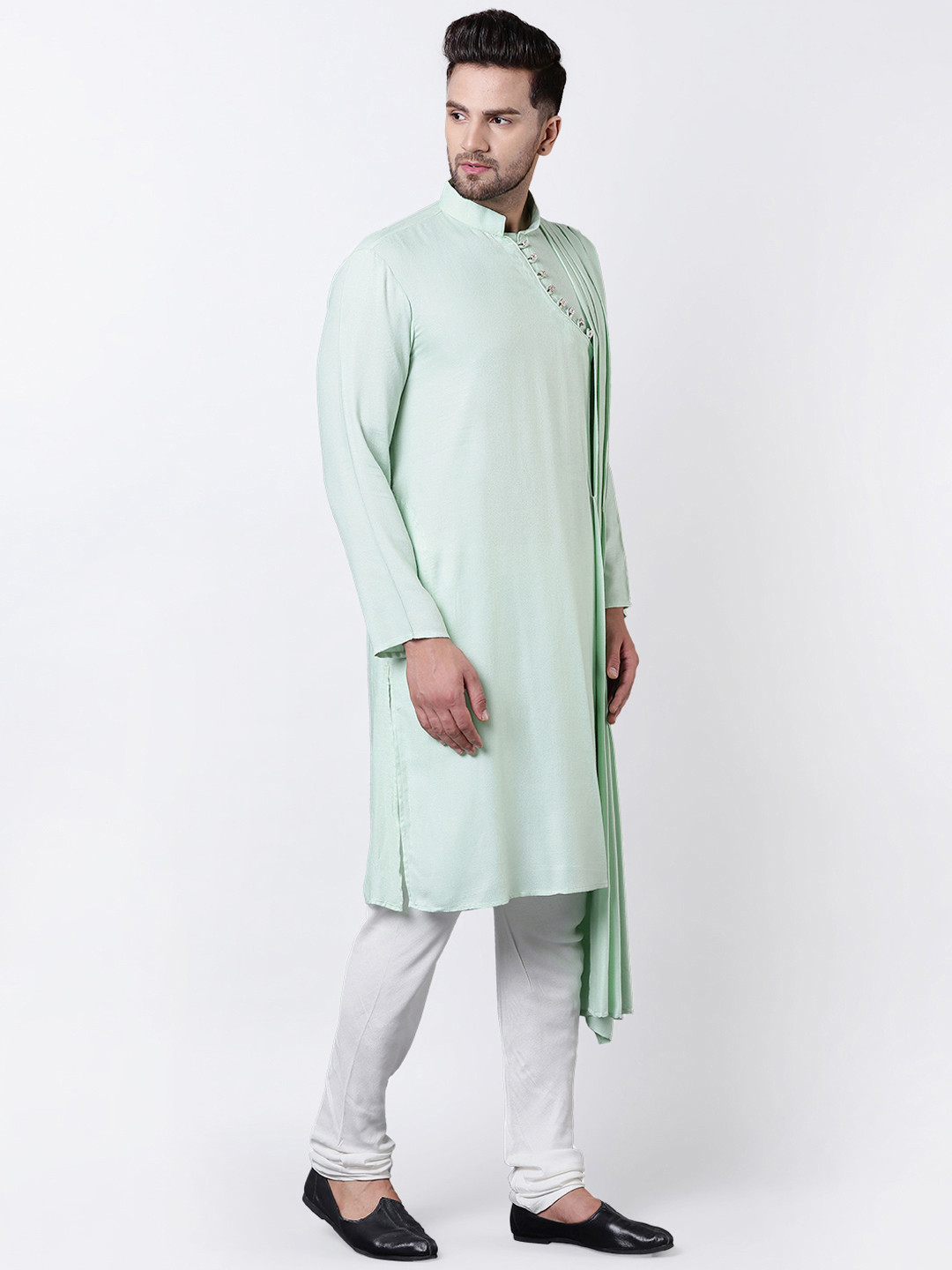 Buy I Know Men Sea Green Solid Straight Kurta Kurtas for Men 7280267 Myntra