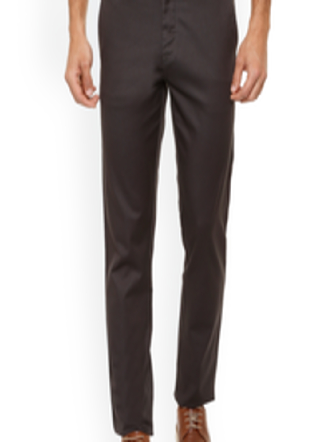 Buy Allen Solly Men Brown Regular Fit Solid Chinos - Trousers for Men ...