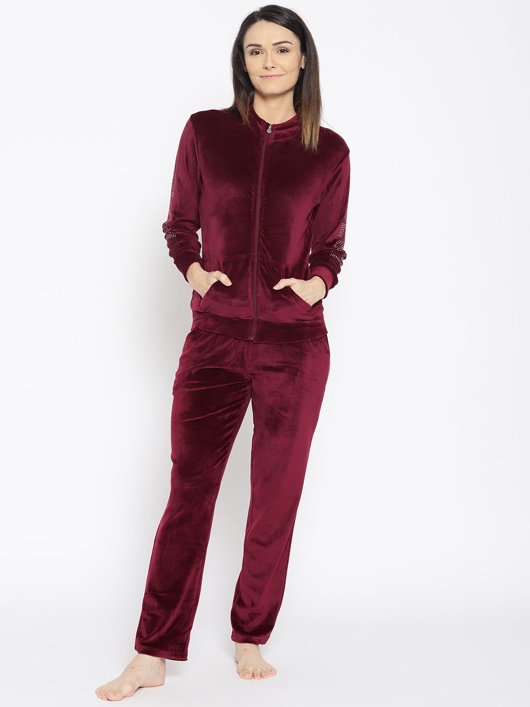velvet night suit for women