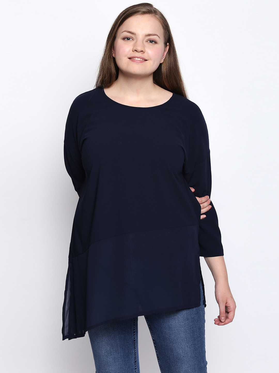 navy blue top