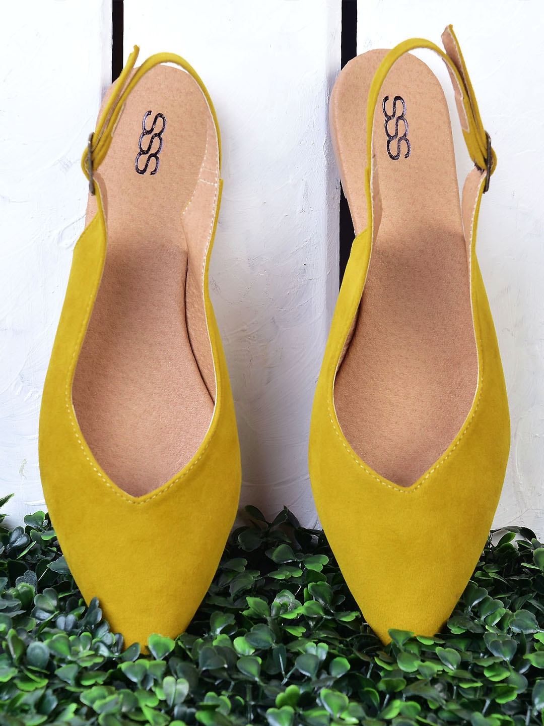 womens mustard yellow flats