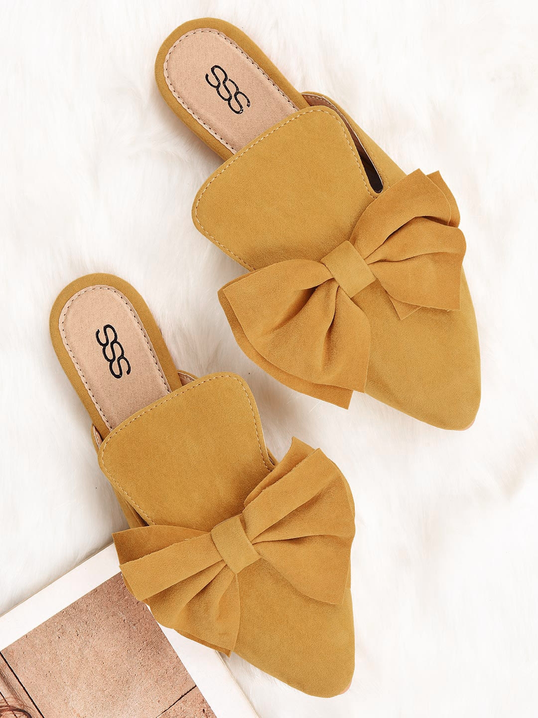 mustard mules flat